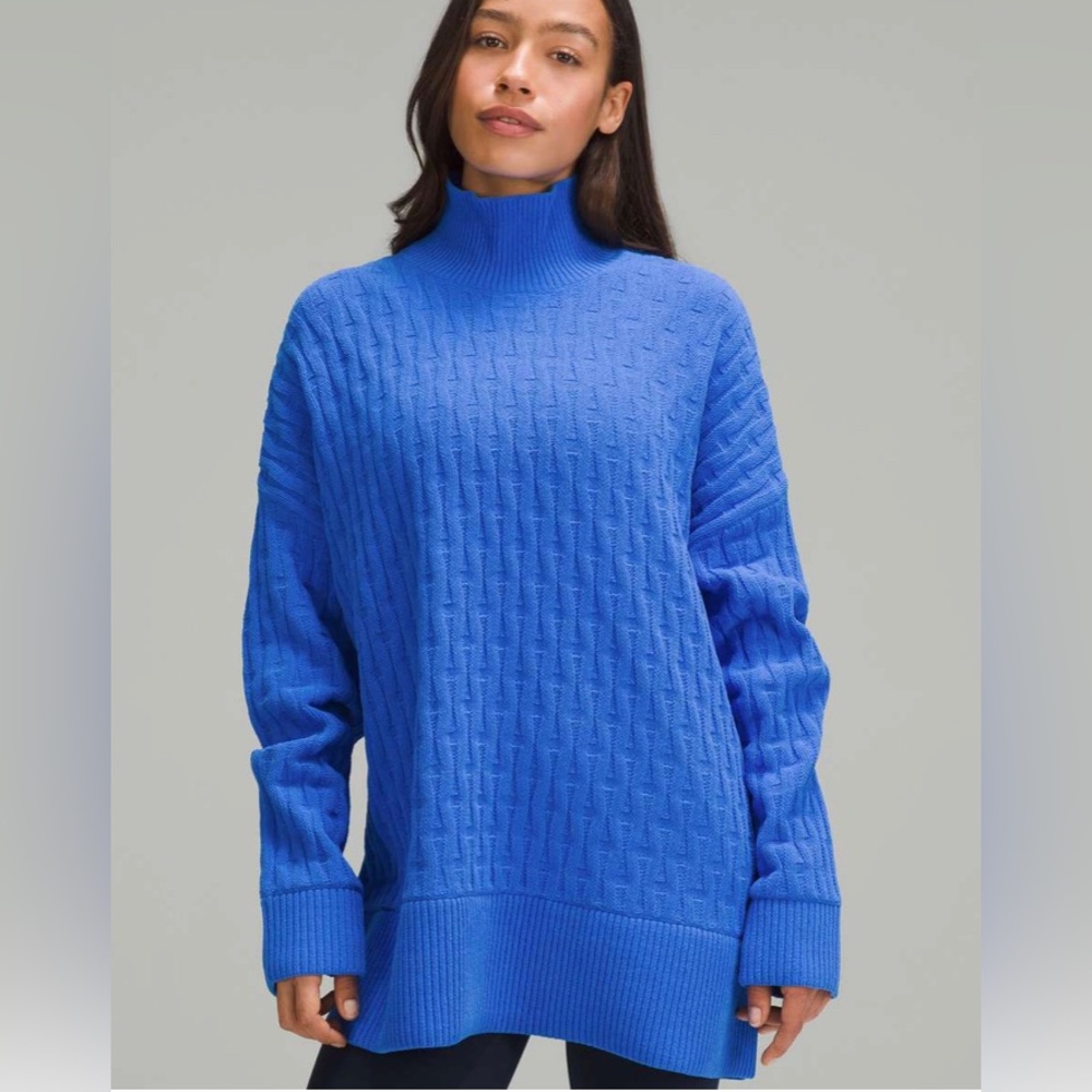 lululemon athletica Blue Turtleneck Sweater